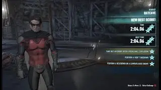 Arkham Knight Batcave Robin 3 Star Challenge