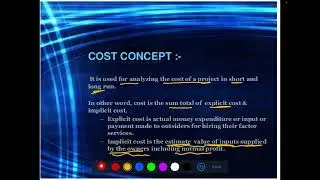 Meaning of cost, explicit cost and implicit cost