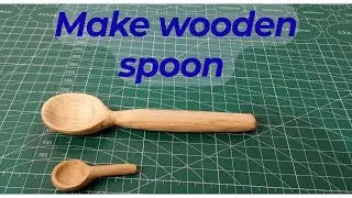 How to make wooden spoon, wood carving 