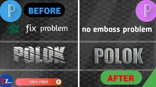 EMBOSS Error SOLVED In Pixellab! (New & Easy Trick) | How To Fix Emboss Problem In Pixellab | Emboss