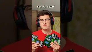 Buying Fortnite Skins in 2018 vs 2024.