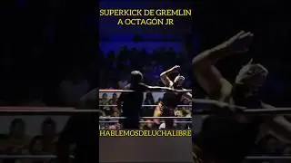 SUPERKICK DE GREMLIN A OCTAG&Oacute;N JR - #highlights #luchalibre #shorts #wrestling #deportes #edits
