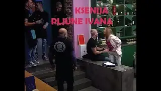 Ksenija Kranjec pljune Ivana - Bar Srbija prepir [SLO] [SRB]