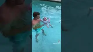 Baby uses NECK FLOAT!