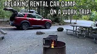 Solo Camping on the Umpqua River in a Rental Car
