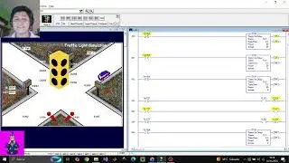 simulacion de semaforo en LogixPro Simulator - Angel isaac hernandez valdivieso