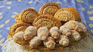 Антикварные пирожные с грецкими орехами – два вида, быстрое приготовление