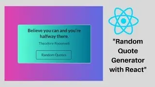 Random Quote Generator With React