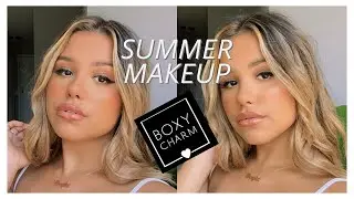 SUMMER MAKEUP USING JULY BOXYCHARM | UNBOXING + FIRST IMPRESSIONS