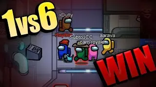 2000IQ IMPOSTER PLAY CLUTCHES A 1v6 WIN... Veloce Plays Among Us