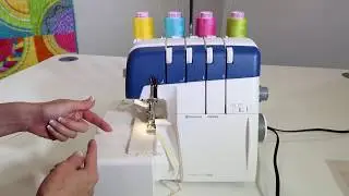 Husqvarna Viking Amber Air S 400 Serger 19 Исправление оборванной резьбы