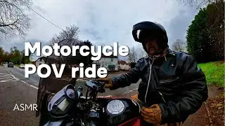 Relaxing ASMR Motorcycle Ride Through a Small British Town  | No Music #motorcycle #biker