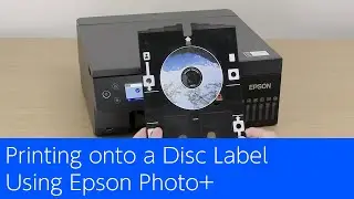 Printing onto a Disc Label Using Epson Photo+ (L8100)