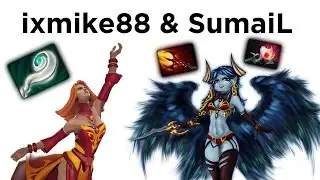 ixmike88 Lina & SumaiL Queen of Pain Ranked Gameplay - Pros Play Together vol #29