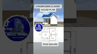 2 BEDROOMS CLASSIC HOUSE PLAN