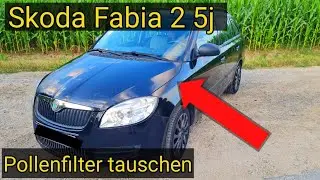 Skoda Fabia 2 Pollenfilter tauschen, Cabin air filter change