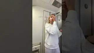 In-flight skincare routine after 18 hours of travel #shorts