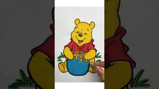 Coloring Honey Bear Buddy 🍯🧸 | #honeybearbuddy #coloring #coloringtime #markers #kidsart