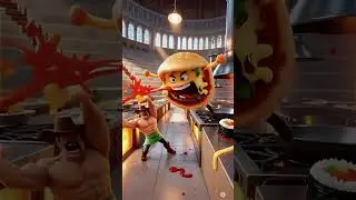 #shorts PIZZA vs BURGER vs TACO!! 😱 THE ULTIMATE FOOD WAR YOU WON'T BELIEVE!!