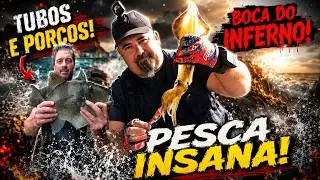 Pesca á boia nas rochas do Inferno Rock Fishing