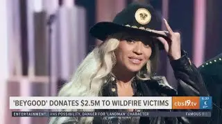 Beyonc&eacute; donates $2.5 million to California wildfire victims