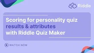 Scoring for personality quiz results & attributes with Riddle's quiz maker