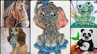 2020 Most Attractive 3D Quilling Art Animals || Paper Quilling Animals art Pattern for Beginners