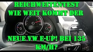 VW e-Up! Reichweitentest bei 135 km/h im Winter | Wie weit kommt er?