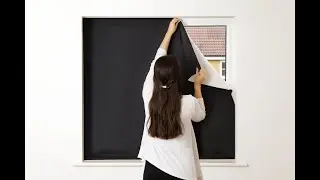 Easyblackout blackout blind with fastener tape for upvc window frames