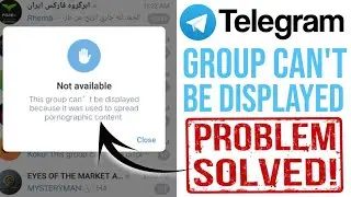 this channel cannot be displayed telegram | telegram sensitive content settings