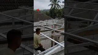Rangka baja ringan untuk atap asbes #education #shortsvideo