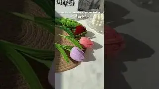 pipe cleaner tulip tutorial | how to make flowers with pipe cleaners easy #diy