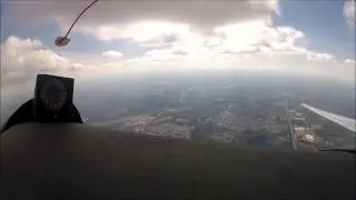 Riding the Florida thermals in a vintage Glasfl&uuml;gel Mosquito 303