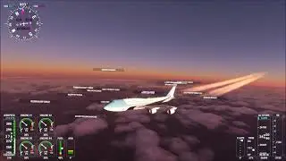 MSFS Contrails Air Force One