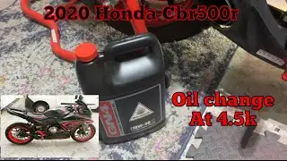2020 Honda Cbr500r oil change