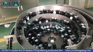 CX YGF 2 nozzles Roll On Bottles Filling labeling production line