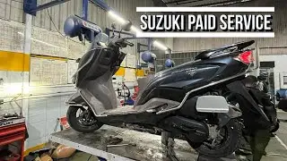 SUZUKI BURGMAN PAID SERVICE | vibration issues & Total cost #burgmanstreet #scooter #suzuki