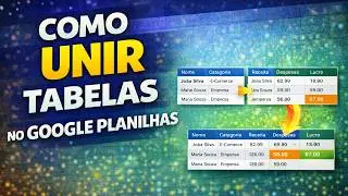 Unindo tabelas com QUERY e VSTACK | Google Planilhas
