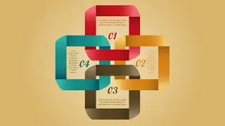 Illustrator Tutorial | Graphic Design | Infographics (Ribbon)