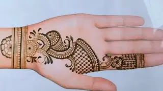 easy and simple Mehendi design | beautiful Arabic mehendi design #viralmehndidesign #mehndi #short