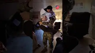 Airman surprises GF and his military family 🇺🇸❤️ #military