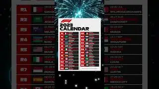 Updated 2023 F1 Schedule!