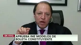 Marco Antonio Ba&ntilde;os nos muestra la megaboleta para la elecci&oacute;n de Constituyentes