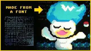 Text Mode Pixel Art | Quaxly Timelapse