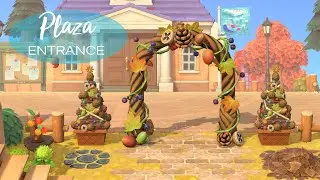 Terrforming & Decorating Plaza / Resident Services: Prepping for Turkey Day! | ACNH