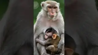 You Won't Believe How This Baby Monkey Acts With Its Mom!