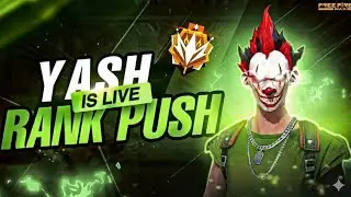 Free Fire RANK PUSH to Grand Master Now! Yash is live 😱 #freefire #freefirelive #live
