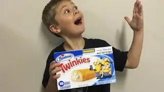 Vito the kid does the Twinkie Challenge