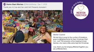 The people working to bring Merton Together at Christmas