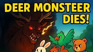 The Deer Monster Dies Cartoon Animation Story Kids Adventure Tale#greenscreen #naturemoments #foryou